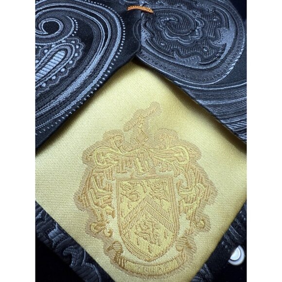 Donald Trump President Signature Collection Tie Silk Paisley Black Silver 59" - Picture 6 of 6